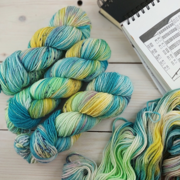  Green Variegated Yarn