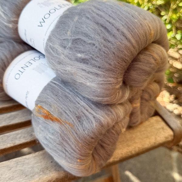 Art Batt No.26, merino wool, angora & silk | Woolento 