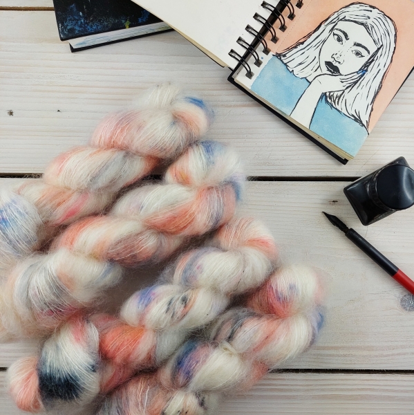 RENÉ knitting yarn set Woolento merino mohair